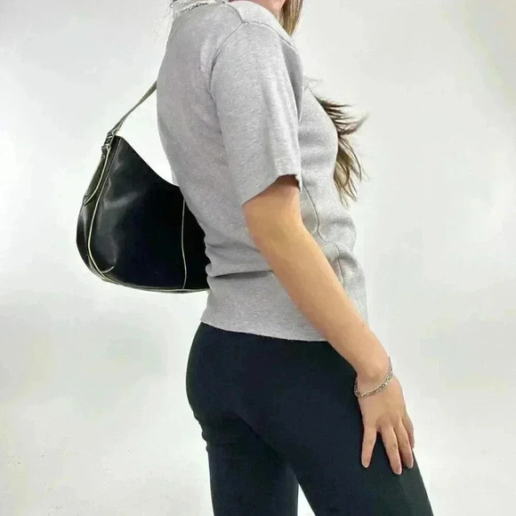 Heather  grey v neck sweater - Picture 4 of 5